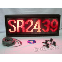 Affordable LED SR-2439 RED Indoor/Outdoor Programmable Sign, 32 x 89